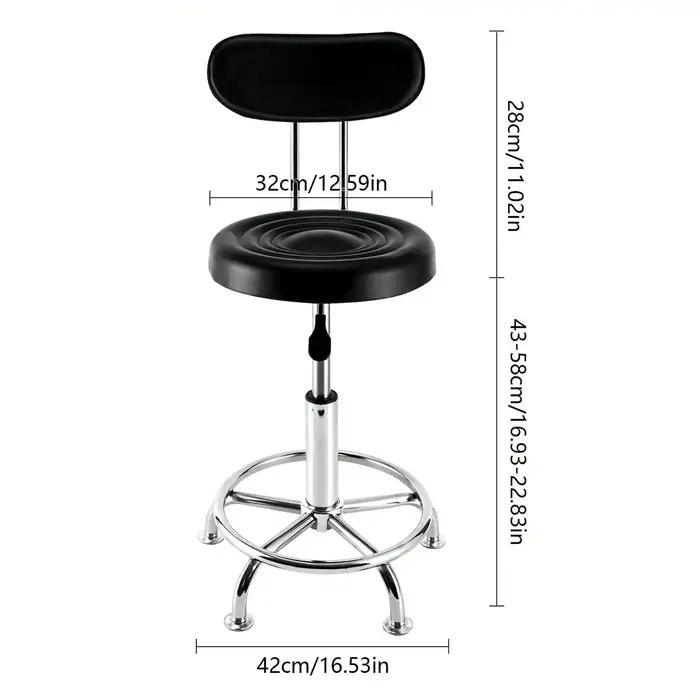 Tabouret d'atelier, banc, chaise hydraulique, Bar, Garage, avec dossier + repose-pieds, chaise pivot