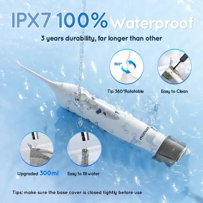 D52 – fil dentaire Portable sans fil, Jet d'eau Rechargeable par USB, cure-dents, 4 pointes de Jet,