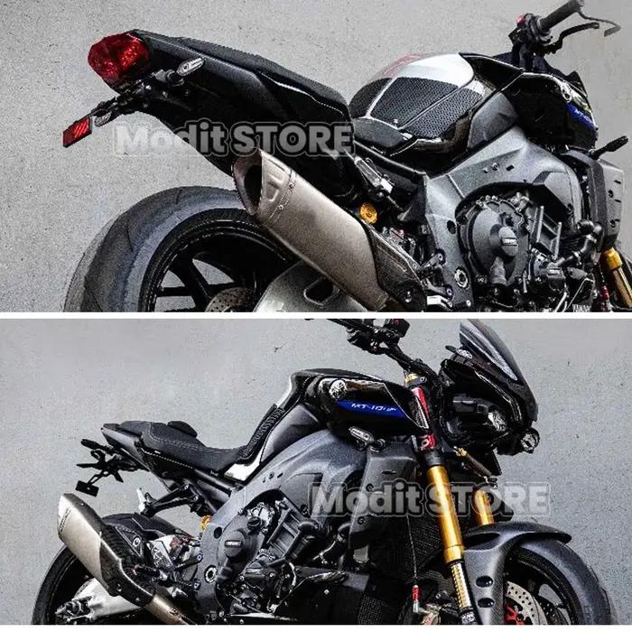 Support de plaque d'immatriculation Sivir pour Yamaha MT-10 2022 2023 2024 2025 design moderne pour une conduite sûre et élégante