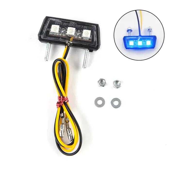 Plaque de planificateur de moto, lumière LED, étanche, 12V, 1 pièce