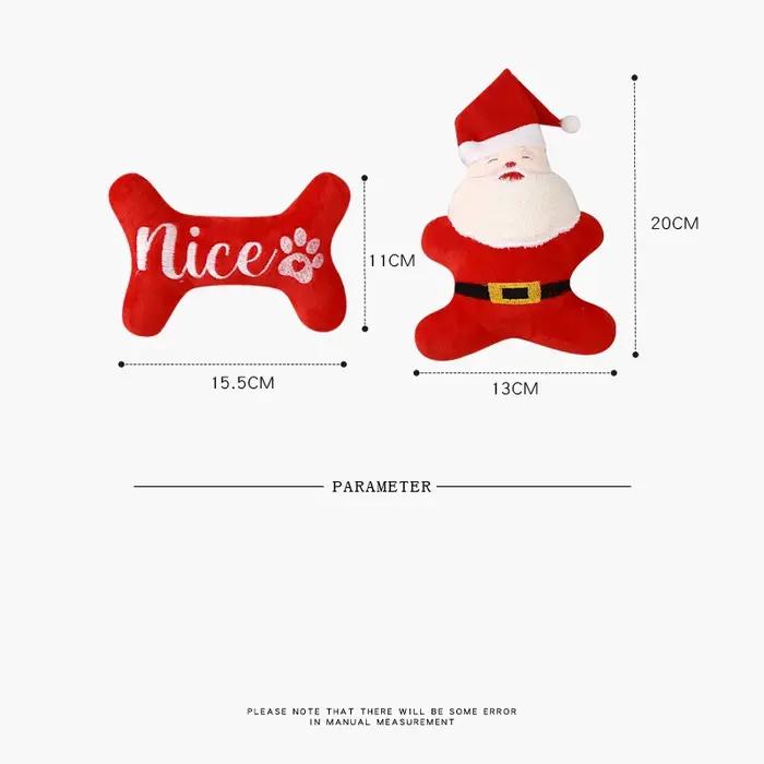 Jouet en peluche en forme d'élan et de chien doux pour chiens et chats occasions spéciales cadeau anniversaire vacances Noël