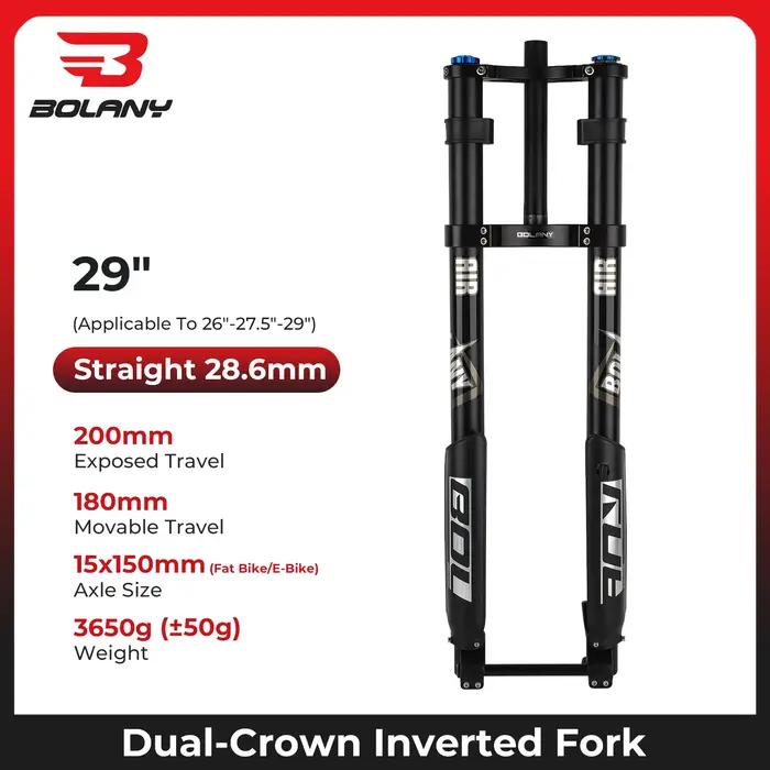 BOLANY fourche de vélo inversée Double épaule