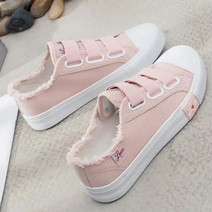Baskets de jogging en toile respirante pour femmes, chaussures de marche canisées, baskets de sport