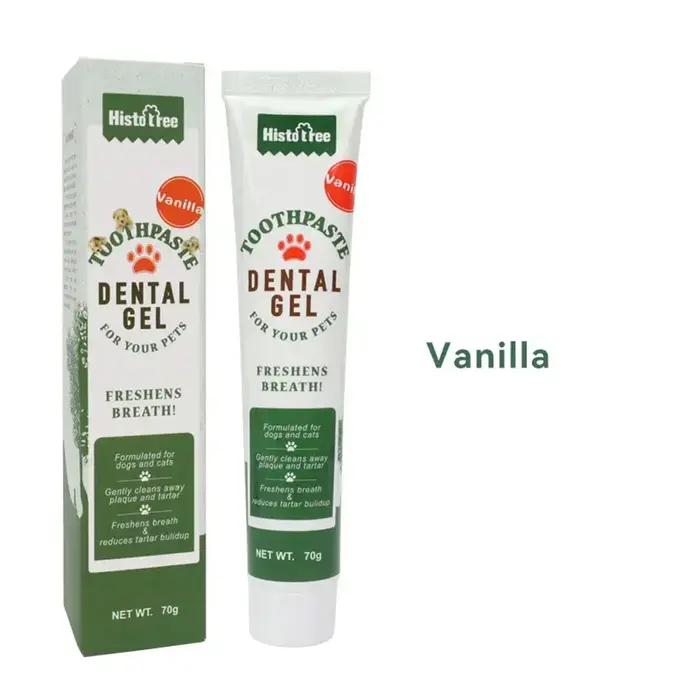 Dentifrice pour chien, fournitures de nettoyage, saveur de bœuf et de vanille, dentifrice pour chien