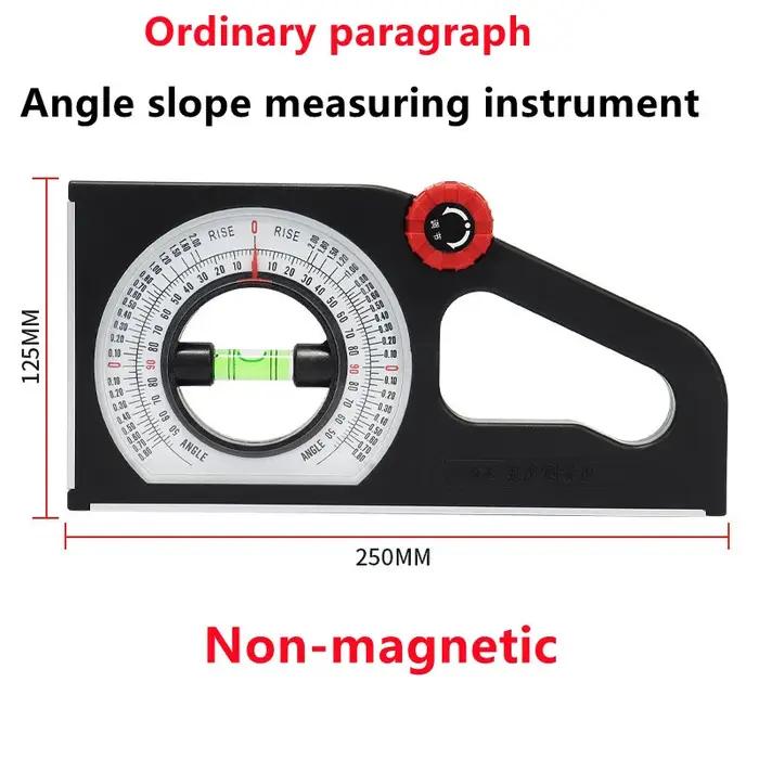 Instrument de mesure de pente d'angle à haute précision niveau magnétique inclinomètre à bulles rapporteur d'angle nive pour bricolage construction DIY occasions spéciales