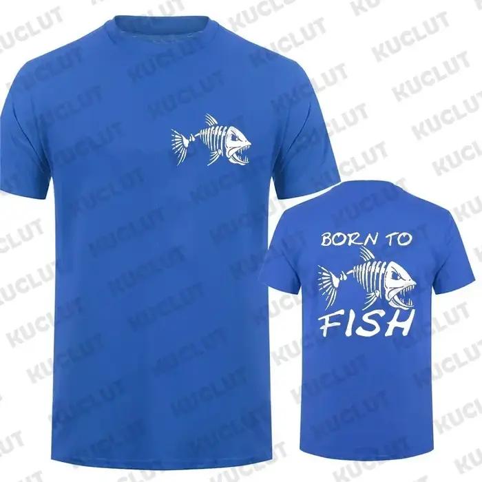 T-shirt de pêcheur tendance, T-shirt amusant à manches courtes pour les passionnés de pêche, tissu p