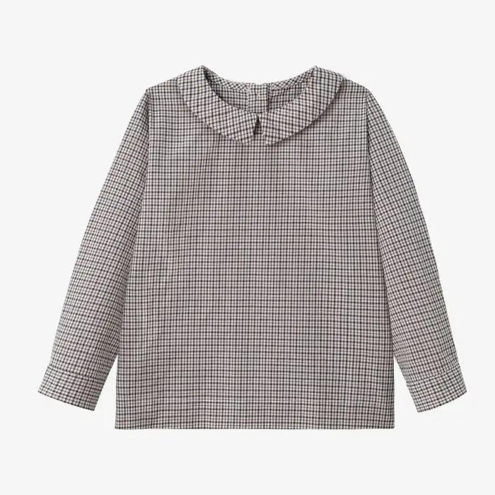 Collection florale marron AS AW26 : Robe smockée en coton imprimé pour filles et vêtements assortis en tricot pour garçons (tenues de famille)