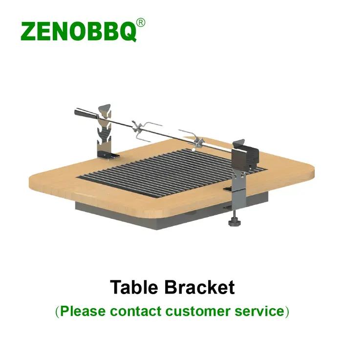 ZENOBBQ classique électrique automatique barbecue broche rôtissoire réglage de la longueur libre out