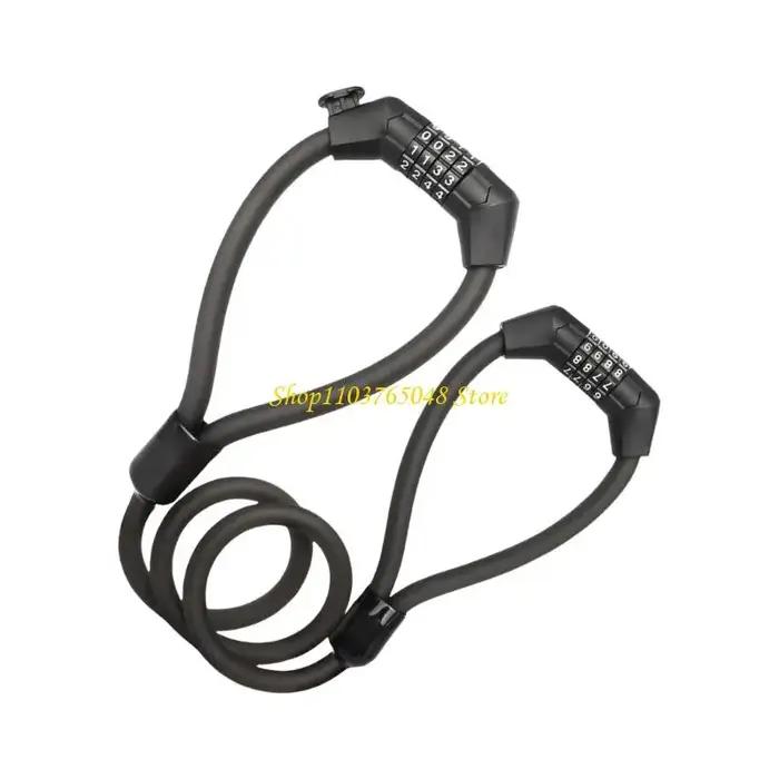 R53E Antitheft Bicycles verrouillage du câble Double tête