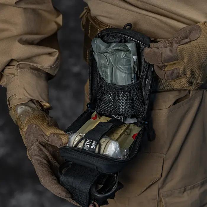 Trousse de premiers secours Rhino Rescue EDC avec bandages et dispositifs médicaux pour survie en plein air et en ville pour personnes cherchant autonomie et sécurité