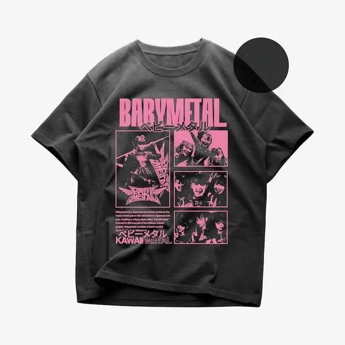 BABYMETAL T-Shirt - Chemise Merch de musique en métal - Album BABYMETAL - Gimme Chocolate Unisexe Ro