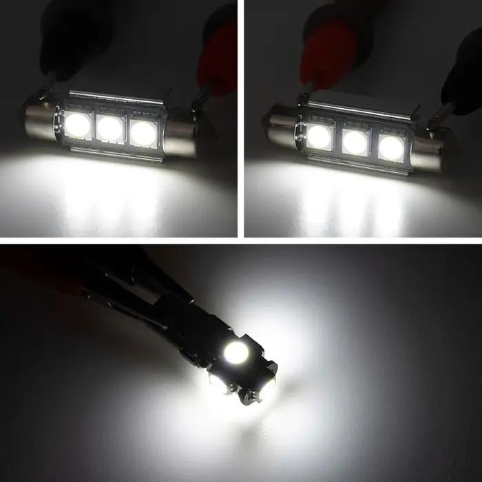 Pour 2009 2010 2011 2012-2017 VW Polo GTI MK5 6R 6C 61 Canbus Led Ampoule Intérieure Kit Dôme Blanc