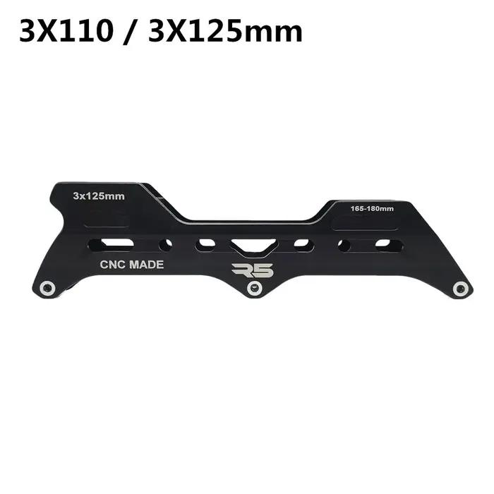 R5 Blance 3*110mm 246mm 3*125mm 260mm patins à roues alignées cadre pour patins Slalom convertir en