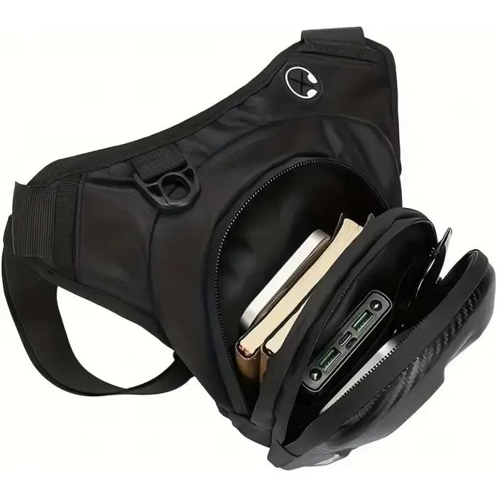 Sac de jambe imperméable pour moto sac banane sacoche de cuisse bandoulière motard homme femme occasion randonnée sortie sportive