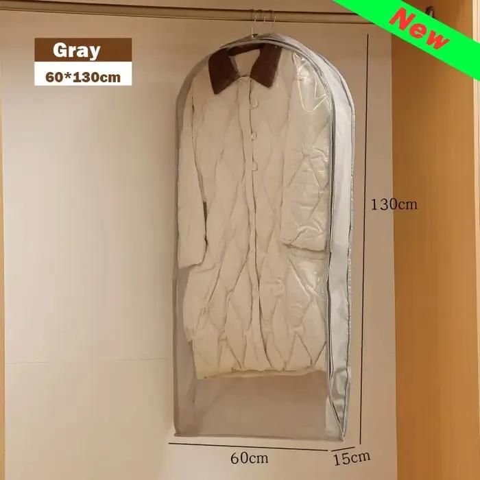 Sac de rangement anti-poussière en plastique pour vêtements d'hiver et épais, multifonctionnel et réutilisable pour organiser la garde-robe