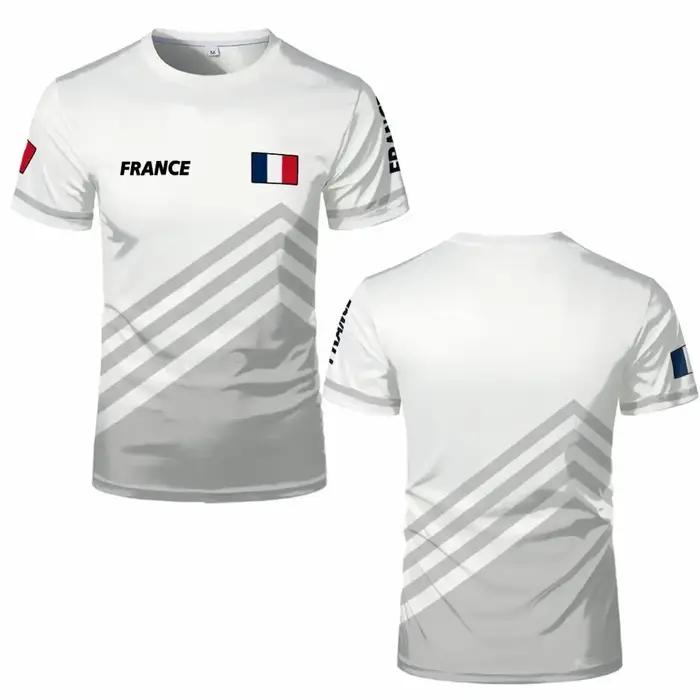 T-shirt imprimé 3D drapeau français