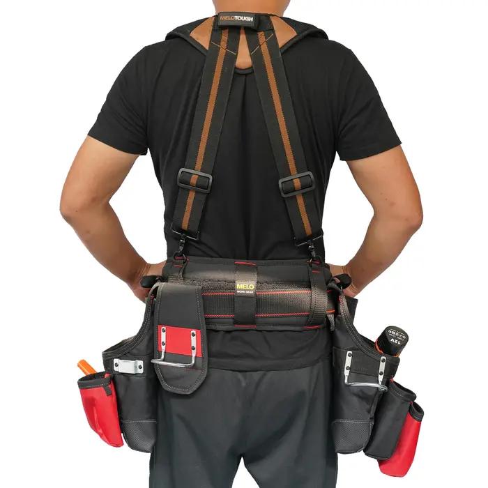 MELOTOUGH Bretelles magnétiques pour ceinture à outils avec grand support pour téléphone mobile