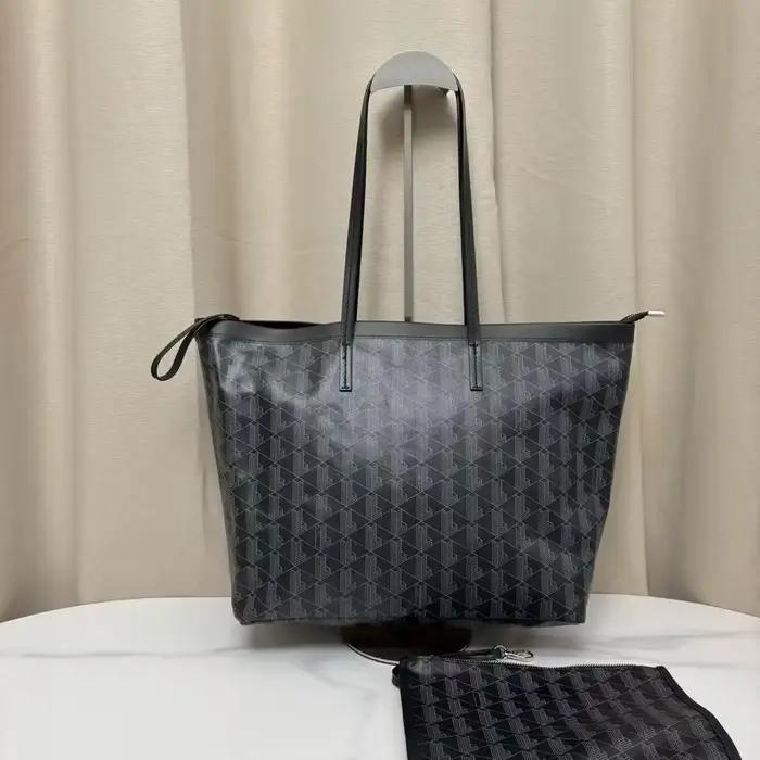 Sac fourre-tout géométrique 2-en-1 avec monogramme – Ensemble de sacs à bandoulière en cuir PU de qu