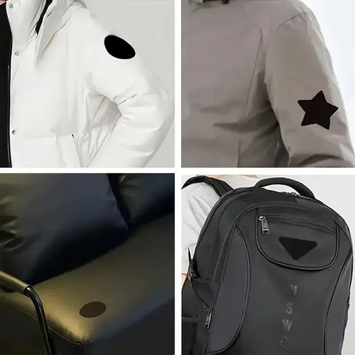 Patchs de réparation auto-adhésifs pour vêtements extérieurs et doudounes - Formes variées - Réparation et décoration rapide - Convient à la mode et à l'artisanat