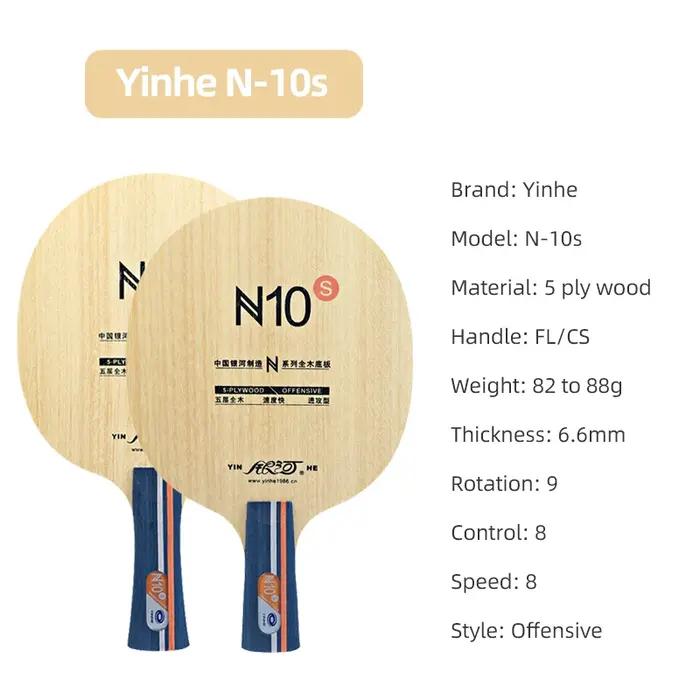 Yinhe lame de Tennis de Table N10s N-10 lame de raquette de Ping-Pong en bois offensive 5
