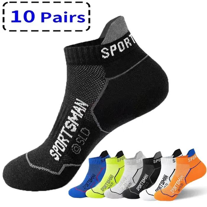 Lot 5/10 Paires Chaussettes Cheville Homme Respirantes Sport Mesh Été Taille 38-44 Courtes