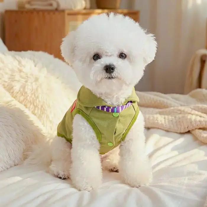 Gilet sans manches pour animaux de compagnie avec cravate oreilles de renard