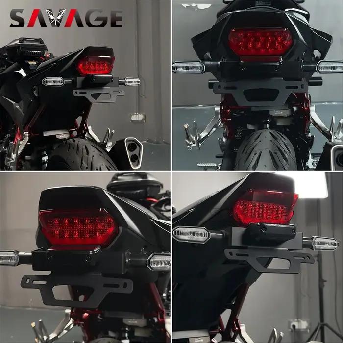 Support de plaque d'immatriculation pour Honda Hornet 750 500 2023 2024 élégant design compact pour ranger le garde-boue arrière installation facile compatible avec les modèles 2023 2025