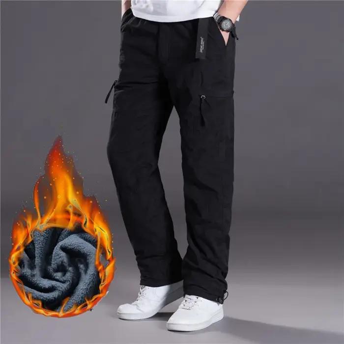 Pantalon cargo hiver chasse épais chaud double couche coton militaire tactique - Homme