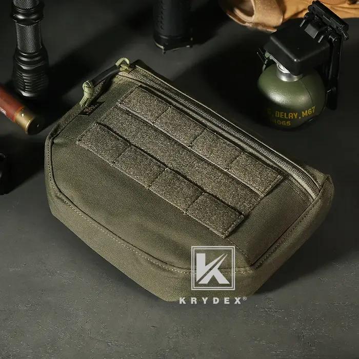 Poche drop dump tactique KRYDEX 500D pour gilet de chasse - Organisateur avant pour porteur de plaques