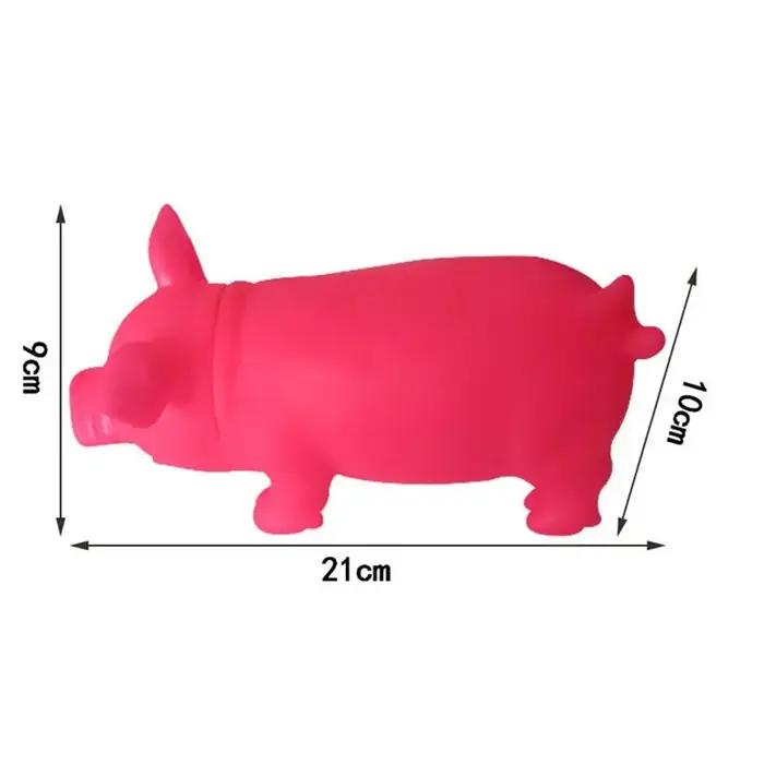 Jouet Grinçant Cochon Blanc ou Noir En Plastique Grand Taille Pour Chien Chat Occasions Spéciales Interactions Joie Santé Bucco-Dentaire