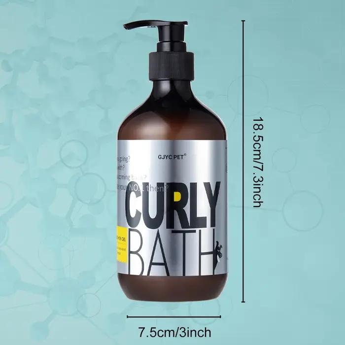 Shampooing Liquide pour Caniches à Poils Bouclés – Formule Volumisante et Démêlante, Sans Larmes, Dé