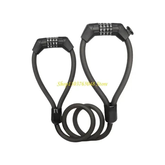 R53E Antitheft Bicycles verrouillage du câble Double tête