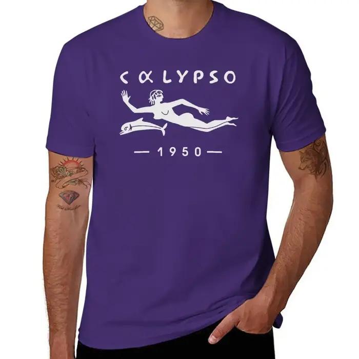 T-shirt graphique imprimé animal pour hommes style streetwear océanique montres Calypso Jacques Yves Cousteau quatre saisons décontracté