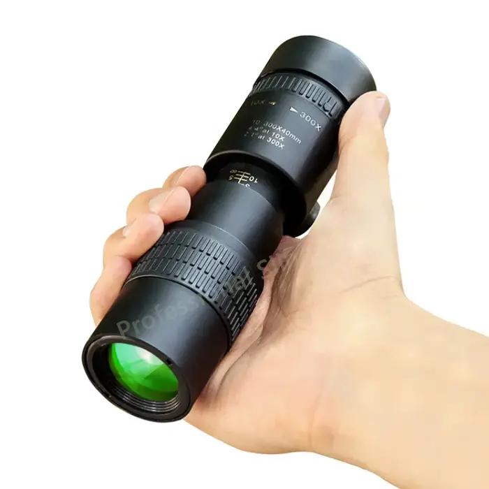 Monoculaire télescope zoom professionnel 10-300x HD - Télescope portable BAK4 qualité supérieure camping