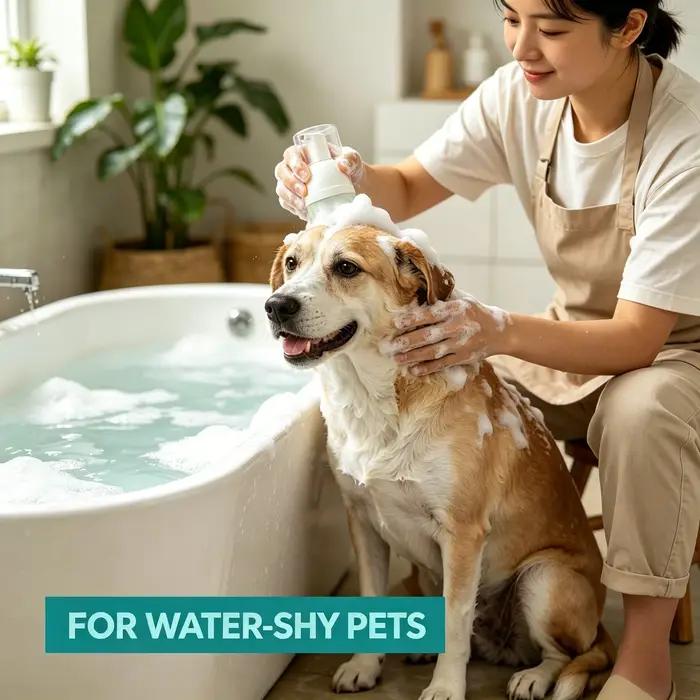 Shampooing sec en mousse pour chats et chiens