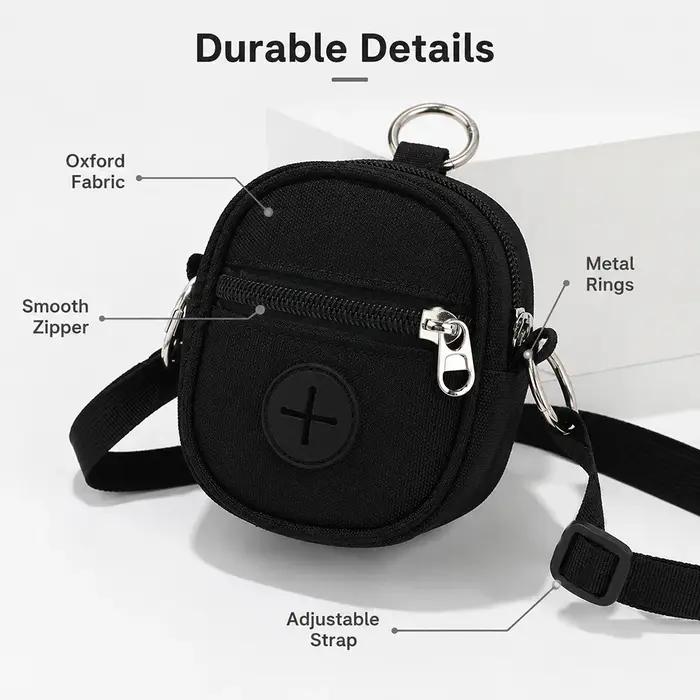 Pochette portable pour friandises pour chien en tissu Oxford