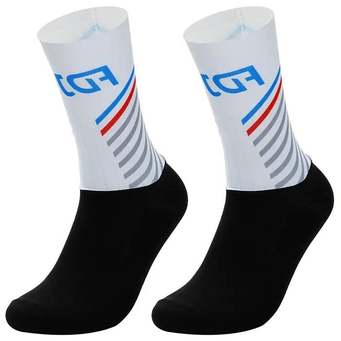 Chaussettes cyclisme LASER CUT haute performance polyester antidérapantes et respirantes jusqu'aux genoux pour hommes occasions sportives et quotidiennes