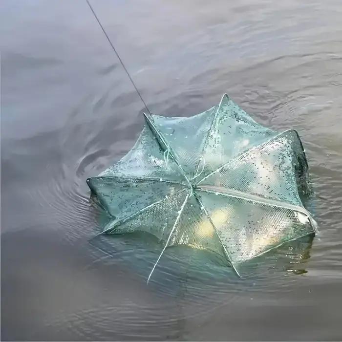 Filet de pêche pliable multifilament pour capture de crevettes, crabes, écrevisses et poissons occasions spéciales sorties de pêche