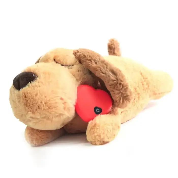 Jouet en peluche douce avec battement de cœur pour chien, réconfort et soulagement de l'anxiété, cadeau idéal pour anniversaire et occasions spéciales