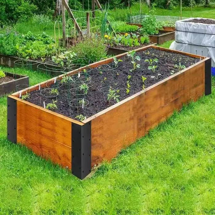 Supports d'angle en métal pour support en fer à Angle droit en forme de L, 90 degrés pour étagère en bois, intérieur et extérieur, jardin, lit surélevé, boîte de jardinière