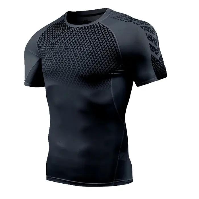 Chemises de Compression graphiques à manches courtes pour hommes