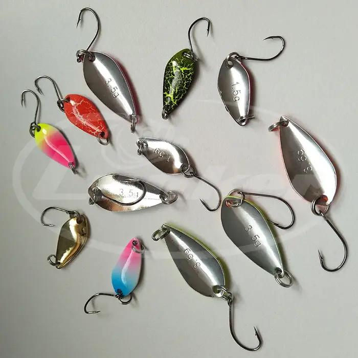 Lunker cuillère truite carpe petit ruisseau de pêche appât dur leurre 1.5g 2.5g 3.5g 5g