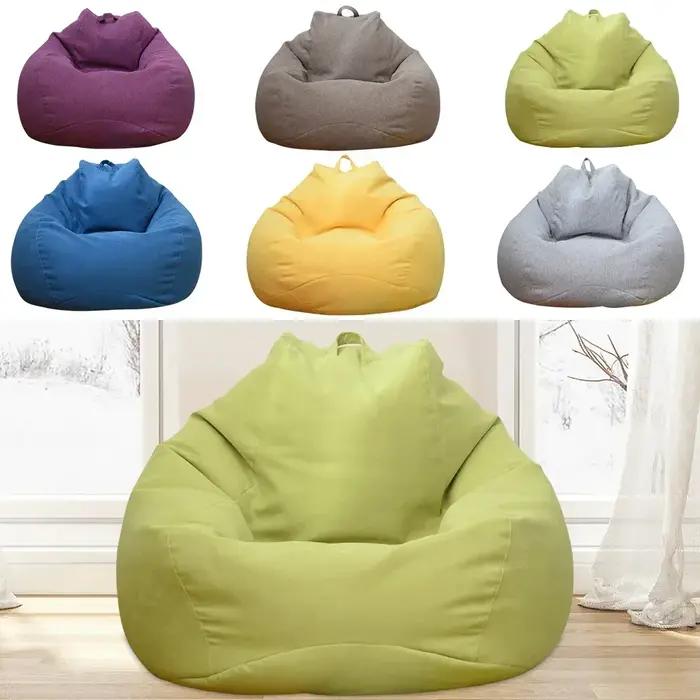 Grand pouf chaise housse de canapé confortable extérieur paresseux siège sac housse de canapé sans r