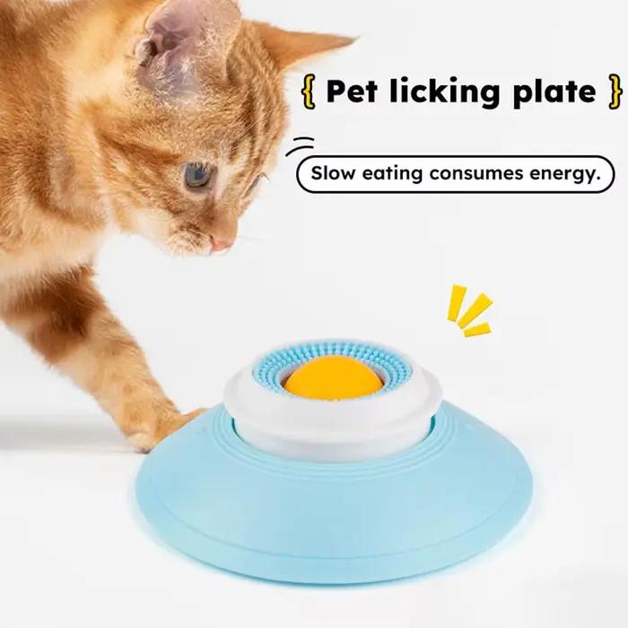 Jouet distributeur de nourriture pour chiens et chats soulageant l'anxiété antidérapant pour entraînement et divertissement quotidien