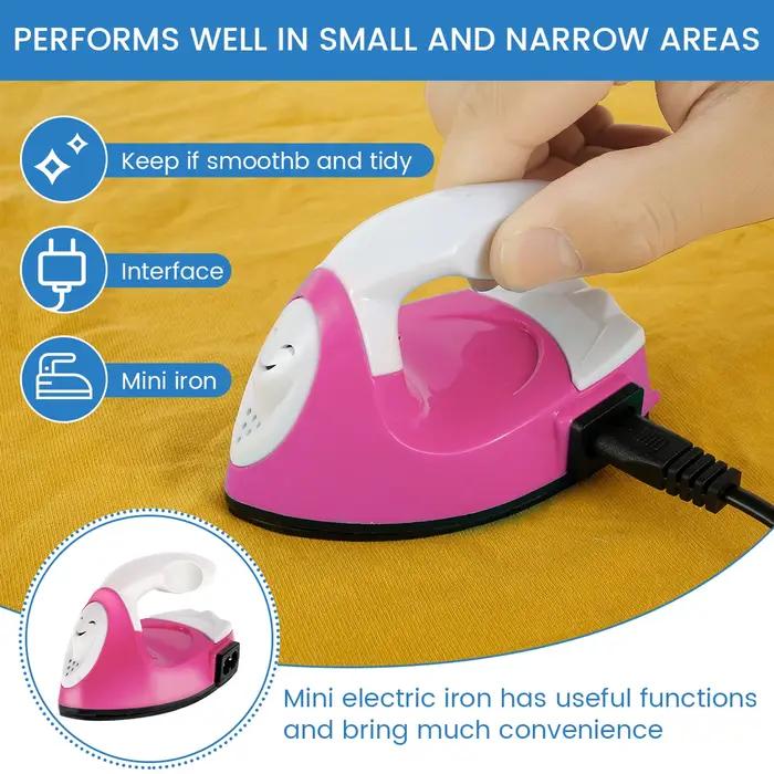Mini fer à repasser électrique, portable, pratique, presse à chaud avec coussin d'isolation thermiqu