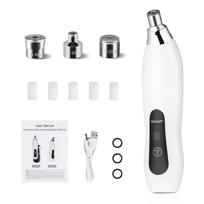 Machine portative d'épluchage du visage de Microdermabrasion de diamant hydratant aérographe Exfoliation nettoyage
