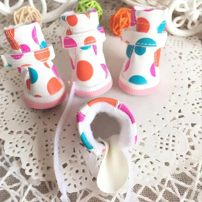 Chaussures en fourrure épaisse pour animaux de compagnie