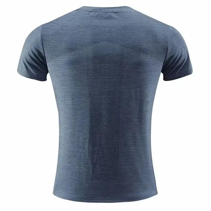 T-Shirt de Sport multicolore à manches courtes, séchage rapide, maillots de gymnastique, chemise de