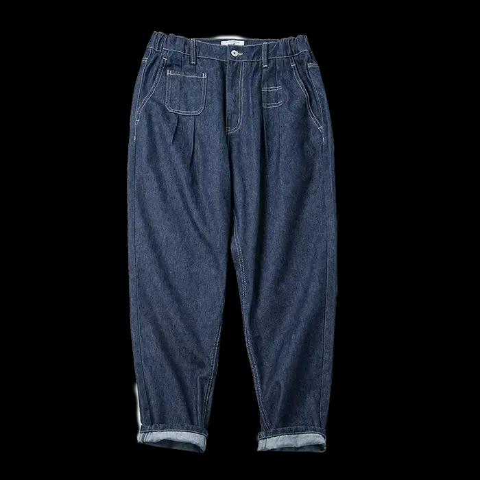 Maden rétro Denim lavage Baggy hommes Jean jambe large pantalon conique mode décontracté Streetwear