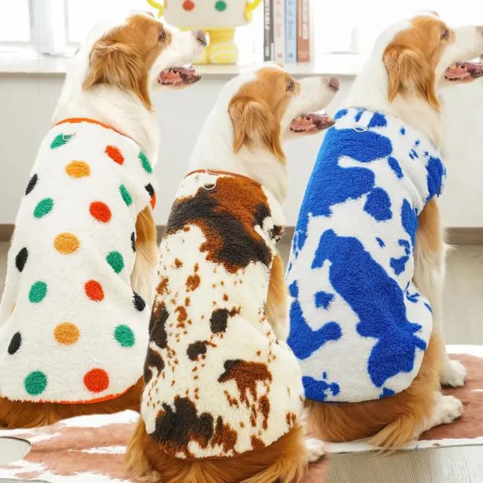 M-7XL vêtements chauds en flanelle pour animaux de compagnie hiver chien chat manteau